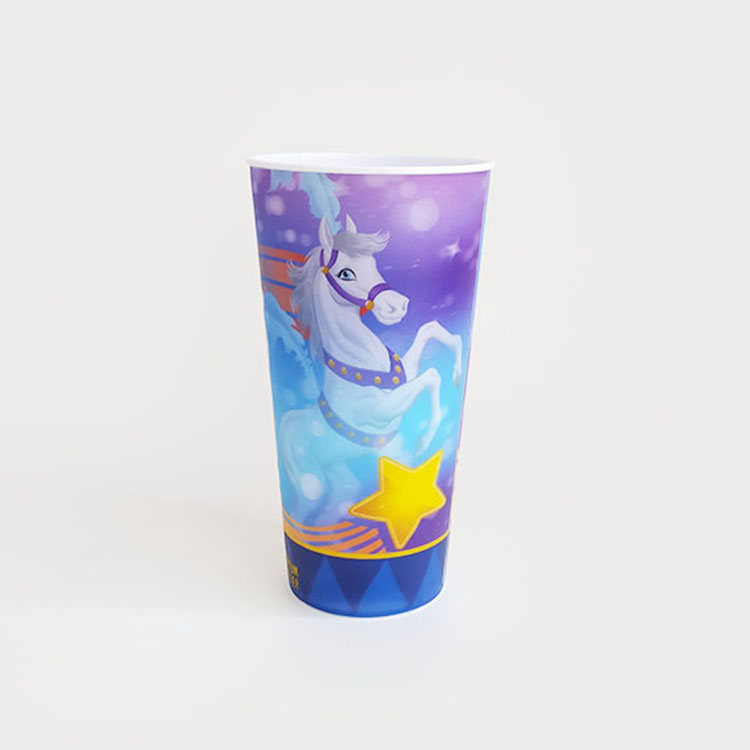 BSCI Factory Custom BPA Free 32oz Full Size Printing 3D Lenticular Color Changing Kids PP Plastic Tumbler for Promotion Gift