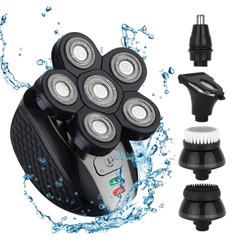 6 In 1 Men's Shaver Professional Electric Shavers For Men Barber Hair Skull Shaver Razor 8820