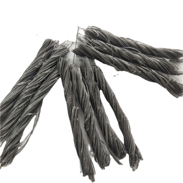 PP twisted bundle fiber Fiber Reinforced Concrete high crack resistance PP fiber for concrete