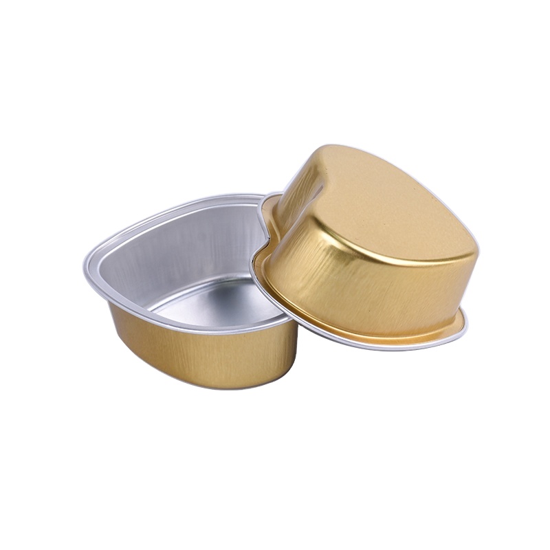 Aluminum Containers Large Heart Shaped Cake Pan Aluminum Foil Heart Baking Cups