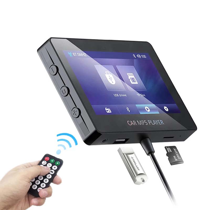 2021 Wireless Multifunctional Blue tooth Handsfree Car Kit/Adapter FM Transmitter/Calling/Mp3 Player, USB Ports for charger