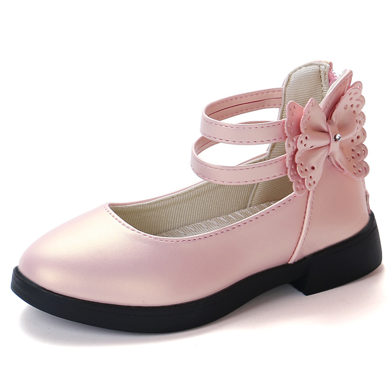 Elegant Princess Children Flat Soft Bottom Shoes With Bow Fashion Casual Children's Shoes Outdoor Daily Life
