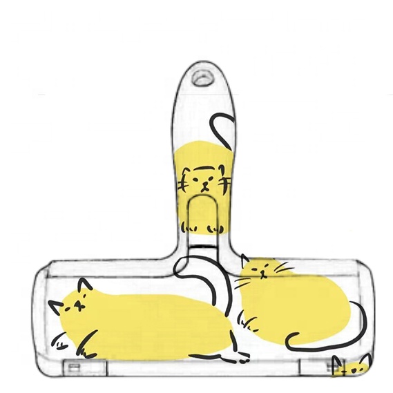 100% reusable pet hair lint roller dog hair remover cat hair remover pet Grooming Tool plastic pet roller