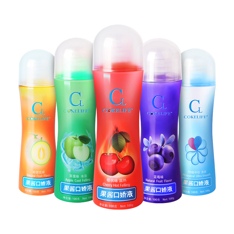 fruit flavor sex lubricant orgasm body massage oil lube Cokelife Flavoured Adult Personal Lubricant Water Based Jam