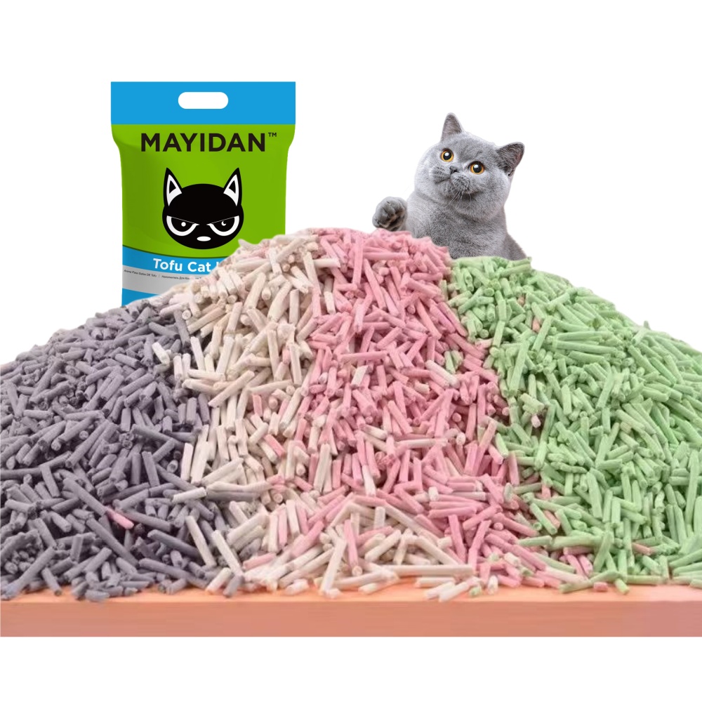 Wholesale Low Price Custom Ultra Absorbent Dust Free strip shape Litter 2kg 5kg 10kg Bentonite Tofu Cat Litter Sand