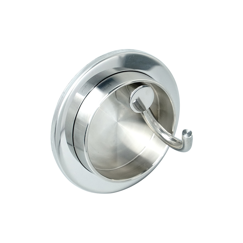 New Design Simple Black Hidden Wall Hook Metal 304 Stainless Steel Cabinet Furniture Wardrobe Clothes Adjustable Round Wall Hook