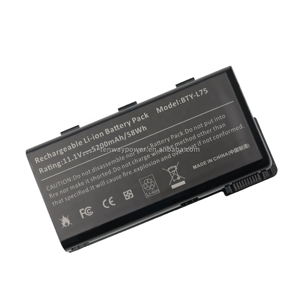 11,1 V 5200mAh Аккумулятор ноутбука BTY-L74 BTY-L75 MS-1682 для MSI A5000 A6000 A6200 CR600 CR610 CR620 CR700 CX600 CX700