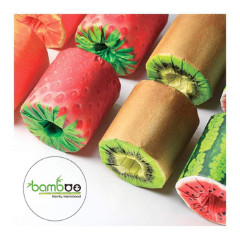 Eco-Friendly Unbleached Bamboo Toilet Paper Customized Logo Printing Standard Roll