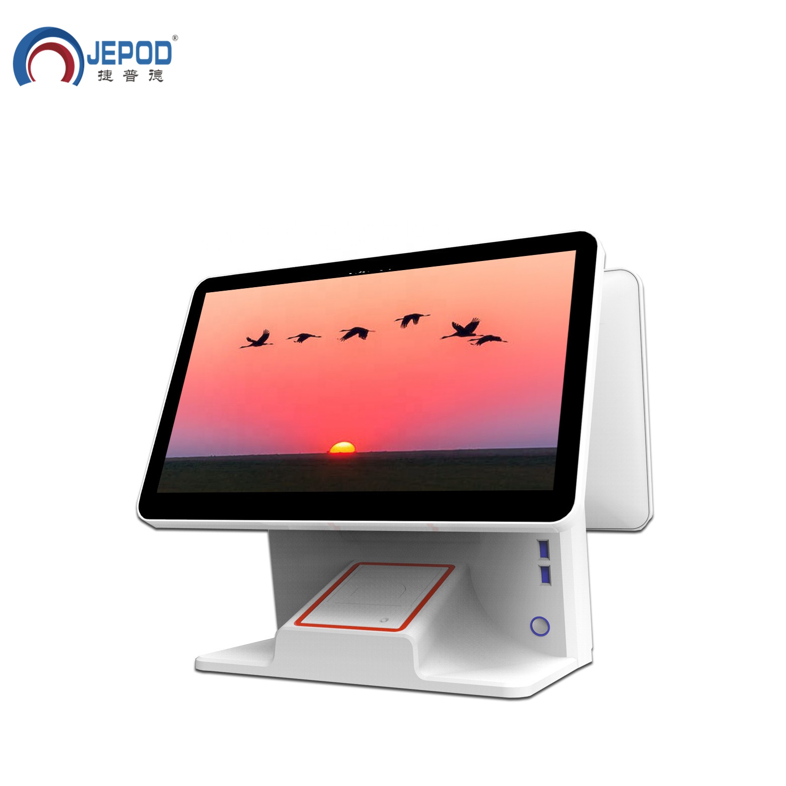 JEPOD JP-L7TS высокого качества без вентилятора 15,6 дюймов сенсорный экран pos системы компьютер/POS системы pos для магазина розничной торговли