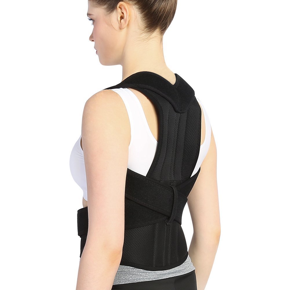 CB-05PM New Patent Adjustable Shouder Belt Spine and Back Support Back Brace Posture Corrector for Men and Women