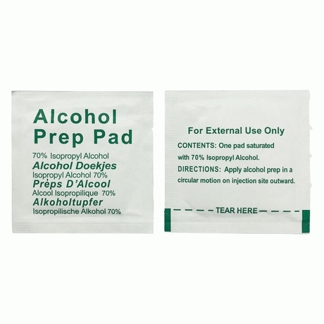 WIWU Top Selling Non-wove Isopropyl Alcohol Wipes 60*60MM Sterile Single Pack Wet Wipes For Family Alcohol Prep Pad