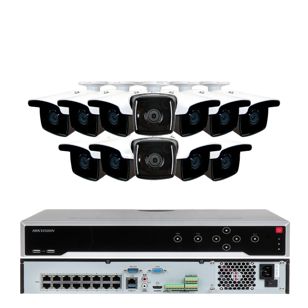 Hitosino OEM Vision 4ch 16ch 8ch 32ch Bullet 4K 8MP Outdoor Home PoE NVR CCTV Kit Система видеонаблюдения