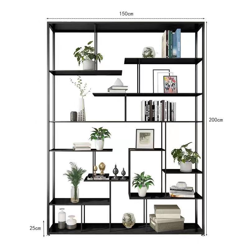 New Design Custom Metal 5 Layers Bedroom Organizer Shop Books Clothes Plants Storage Cabinet Aluminum Display Rack