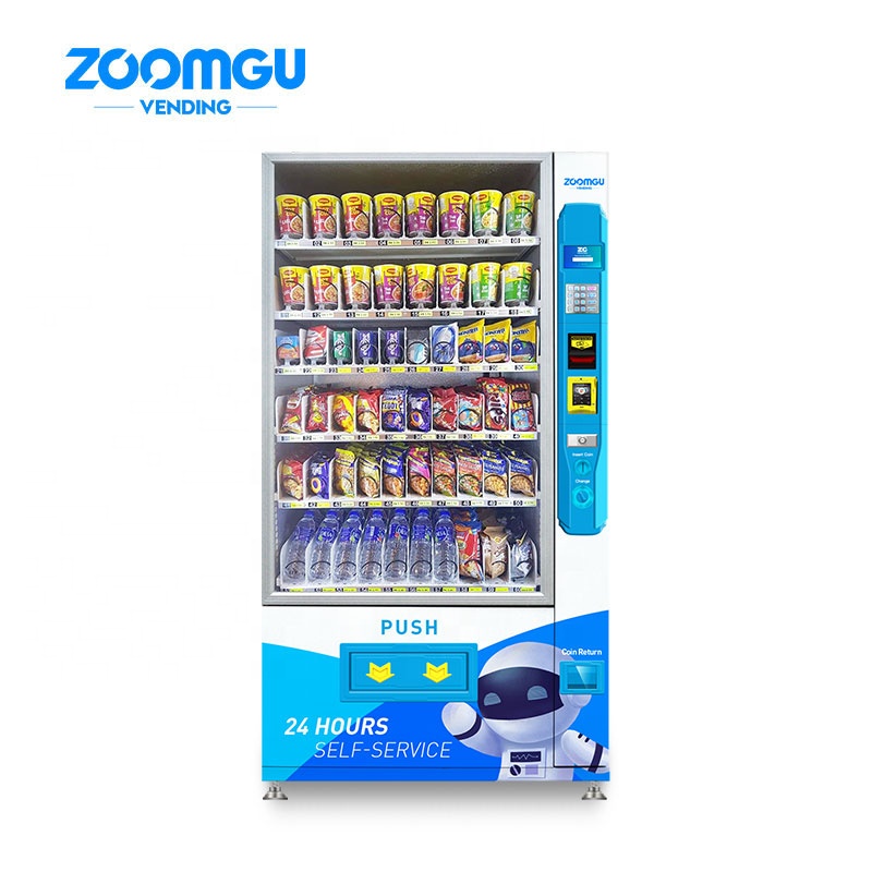 Zoomgu OEM и ODM Лидер продаж торговый автомат для закусок питьевой