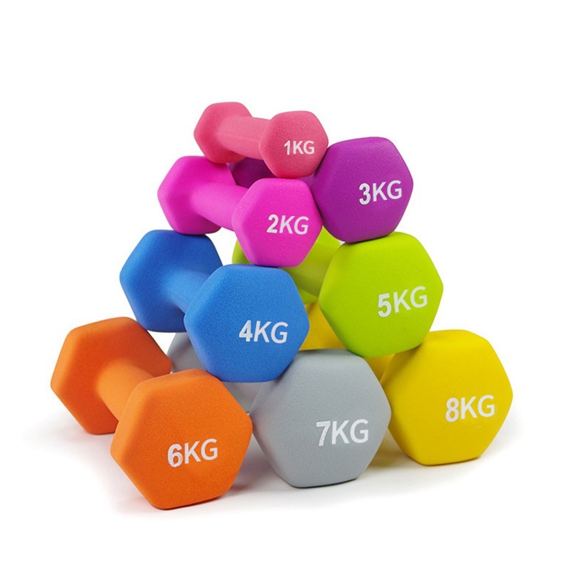 Durable Household Gym Rubber Iron Hex Sets Cheap Free Weights Fitness Equipment Including Dumbbells and Rubber Weights