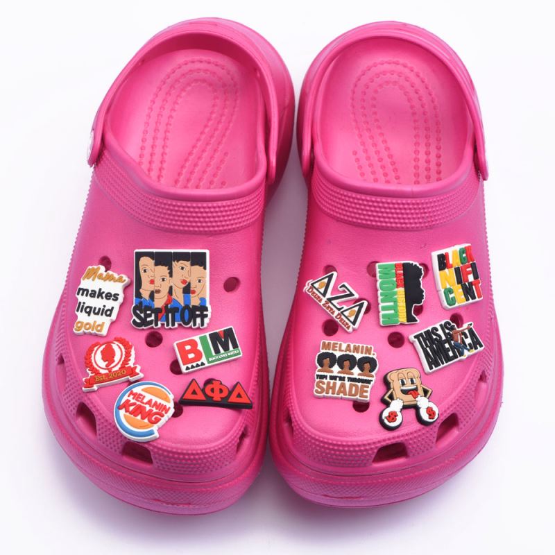 Hot sales summer kids croc garden shoes beach sandals with shoe charms