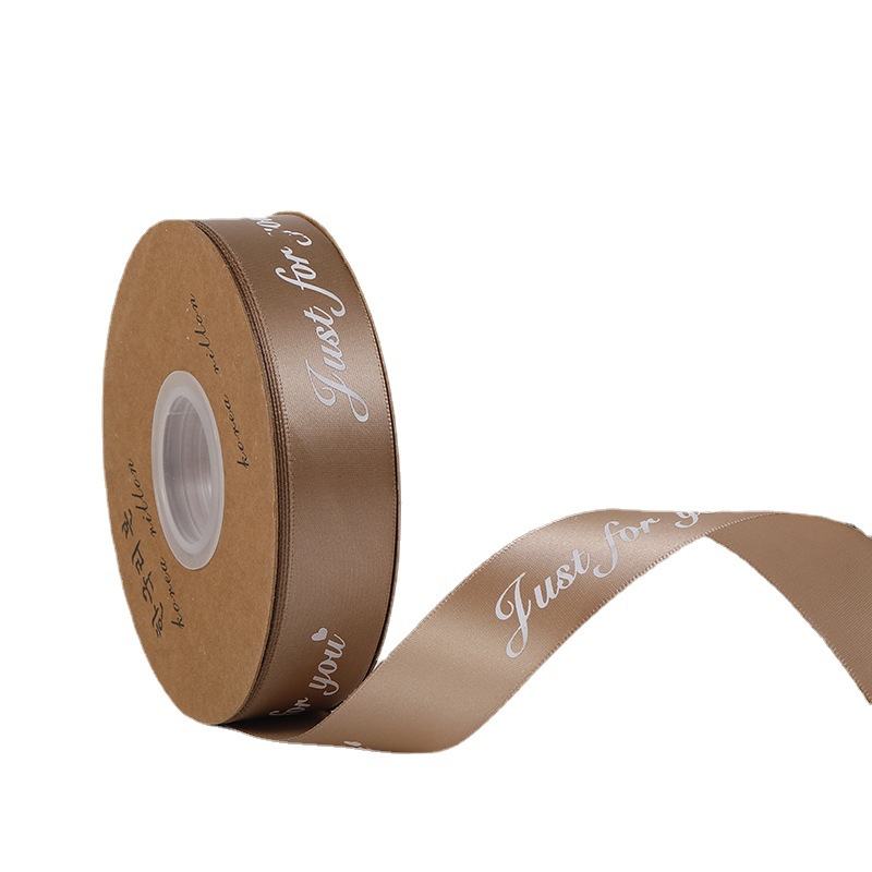 Sanding Customized Foil Screen Printing Ribbon 3-102mm 1-1/2" Inch Ribbon for Gift Packaging Polyester