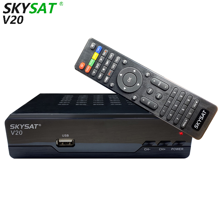 Новое поступление H.265 DVB S2 спутниковый ТВ приемник MPEG4 CCCam Newcamd LAN WiFi m3u Xtream IPTV декодер SKYSAT V20