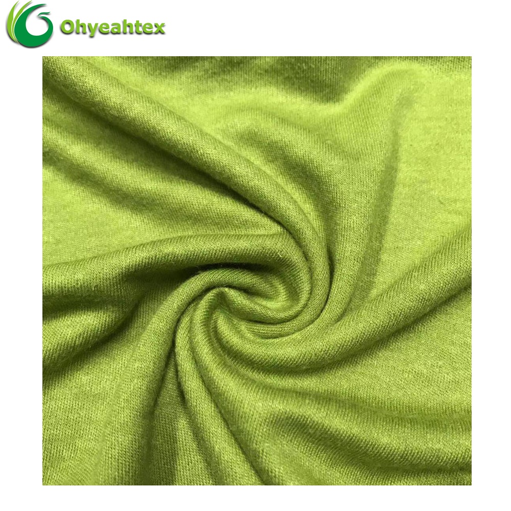 Fashional Knit Doubled Side 70/30 Bamboo Hemp Interlock Fabric For T-shirt