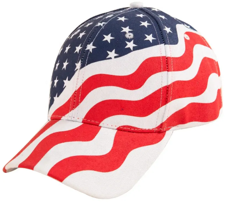 Wholesale Fashion Sun Hat Kid Child USA American Flag Eagle Printed Youth Toddler Baseball hat
