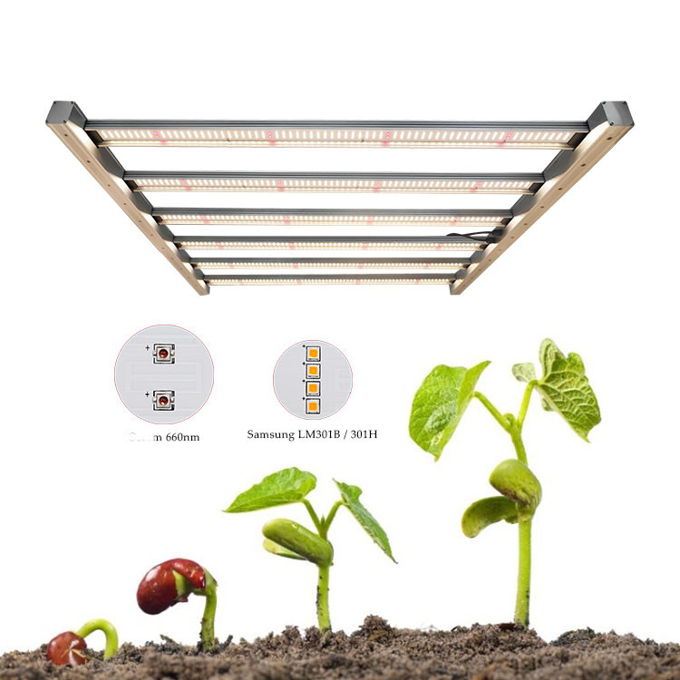 Складная 650W 800W высокая мощность Led Grow Light LM301b Umol цветущее освещение для растений