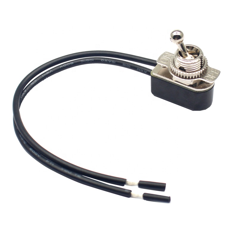 Gardner Bender Электрический переключатель, SPST, ON-OFF, 6 A/125V AC, 6-дюймовый проводной терминал