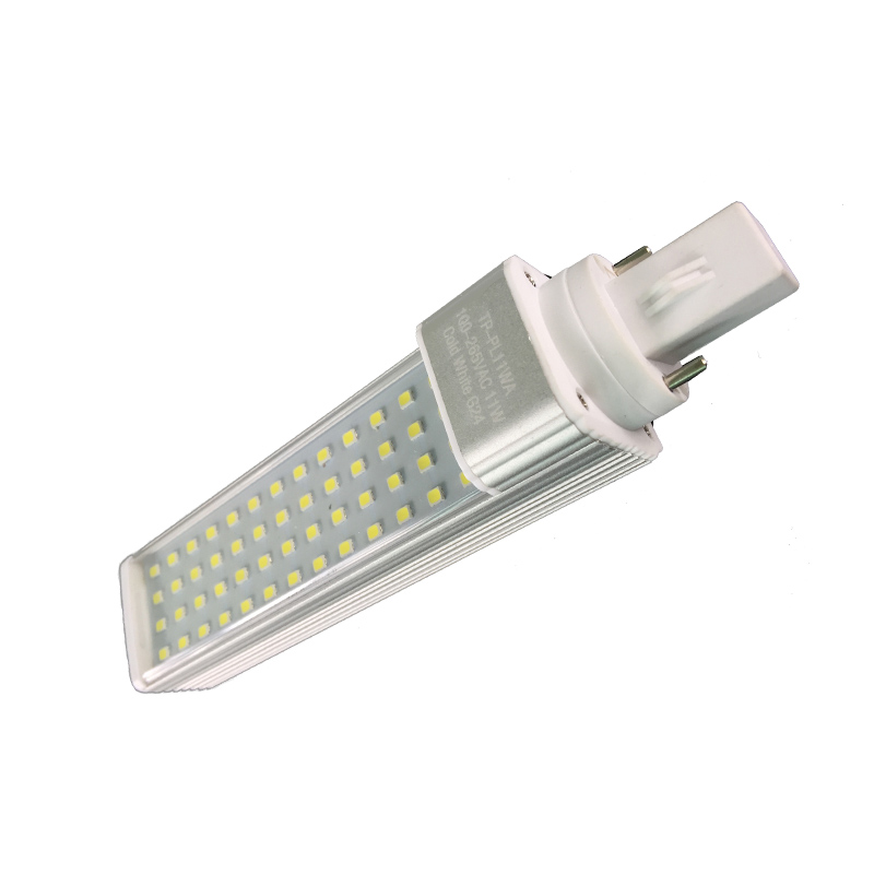 85-265V 3500K прозрачная 4pin GX24 база GX23 G23 G24 PL 12W светодиодные лампы