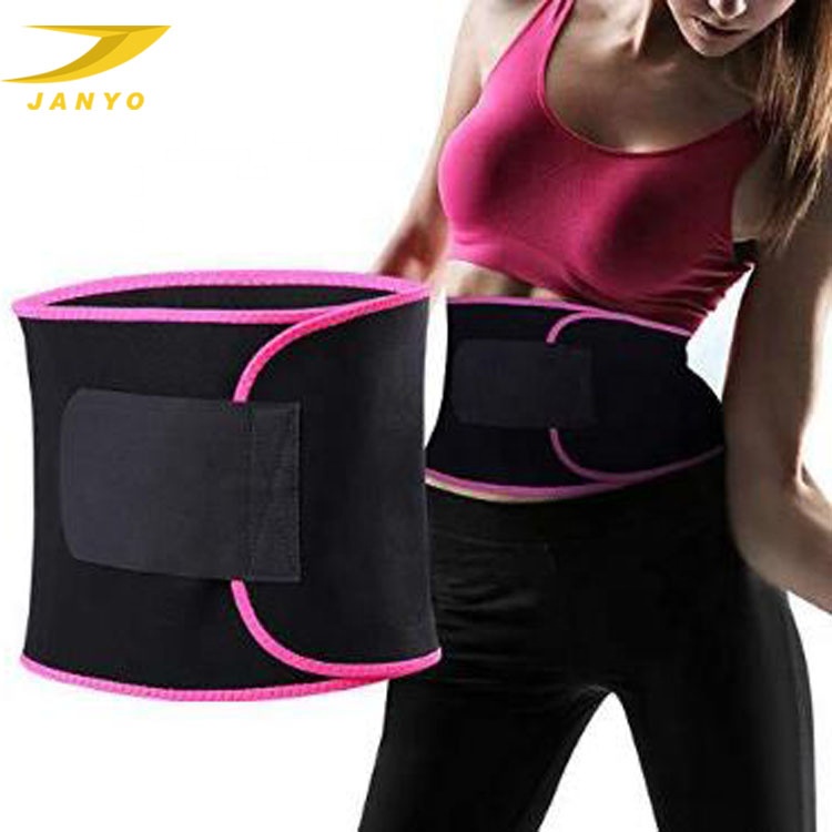 Custom Upgraded double strap Sweat Waist Trimmer Compression Neoprene Waist Trainer Belt For Man and Women