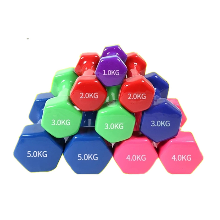 hot sale high Quality non-slip frosting 0.5kg-10kg women men neoprene Dumbbells set Gym Equipment Home Fitness