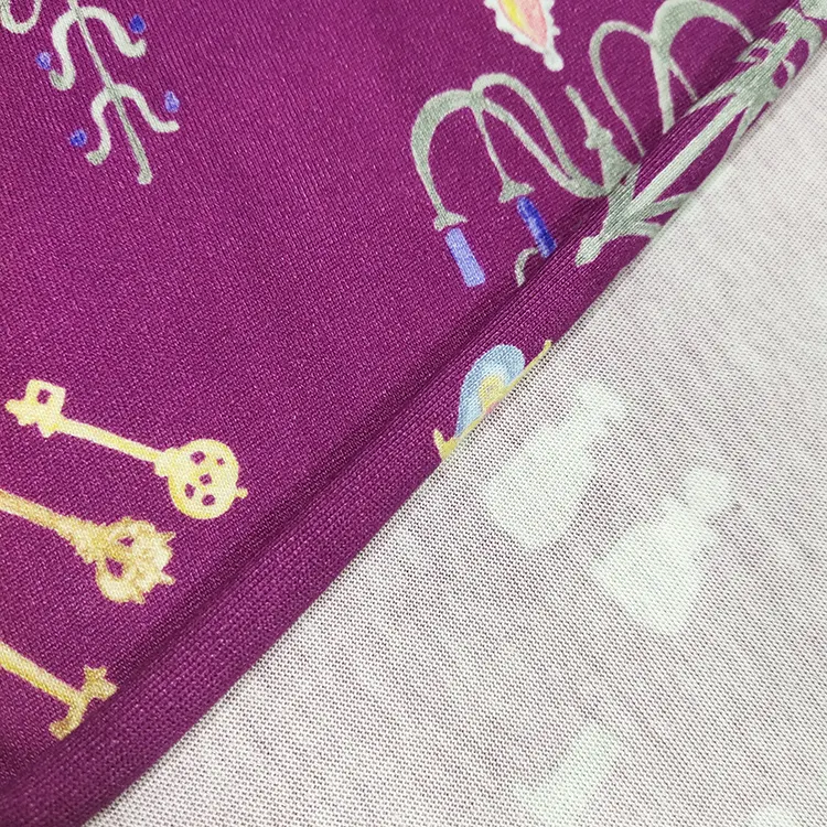 Printed fabric 50% lenzing modal 50% cotton knitted fabric for kids clothes and underwear