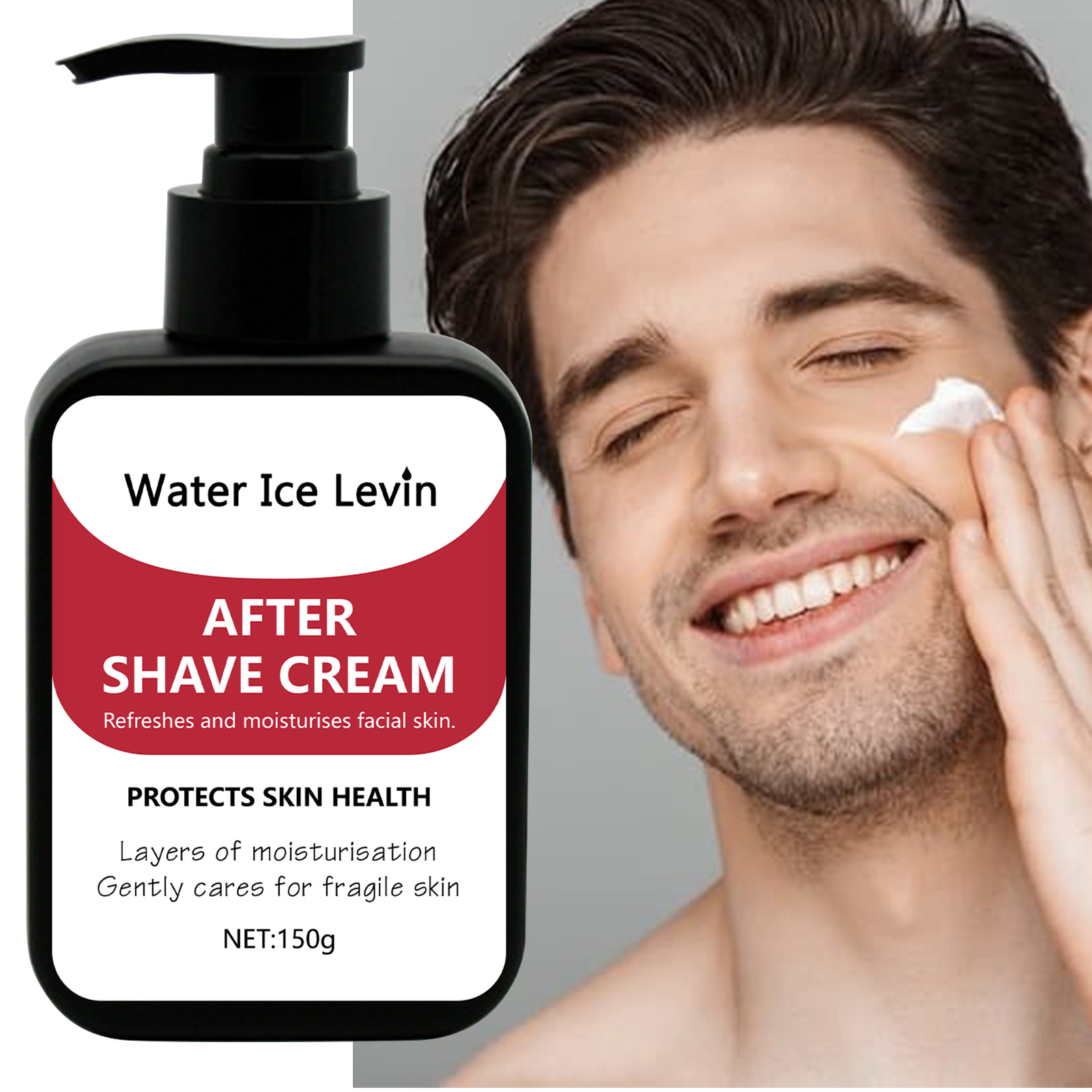 Men's post shaving lotion 150g conditioning and moisturizing skin cream after shaving reduces skin irritation