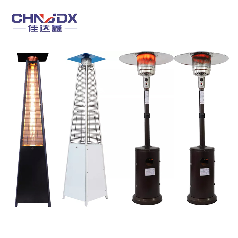 Glass Tube Flame Patio Heater Parts Rattan Pyramid Tower Shape Outdoor Garden Quartz Glass Patio Heater