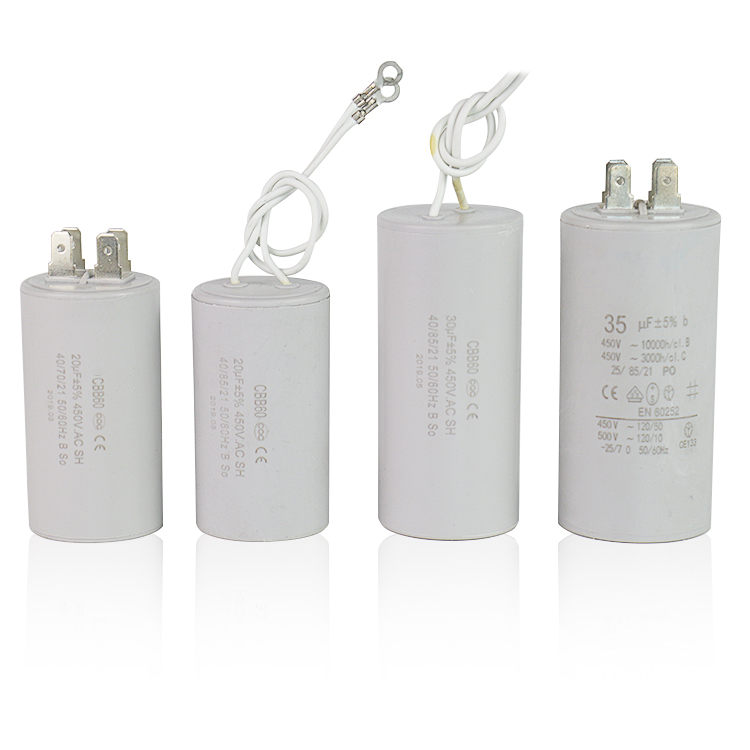 CBB60 1-100 мкФ 450V AC ходовой конденсатор 4 Пина моторный запускаемый конденсатор с алюминиевой крышкой для электрической машины водяные насосы QB-60 IDB-35 PM-45