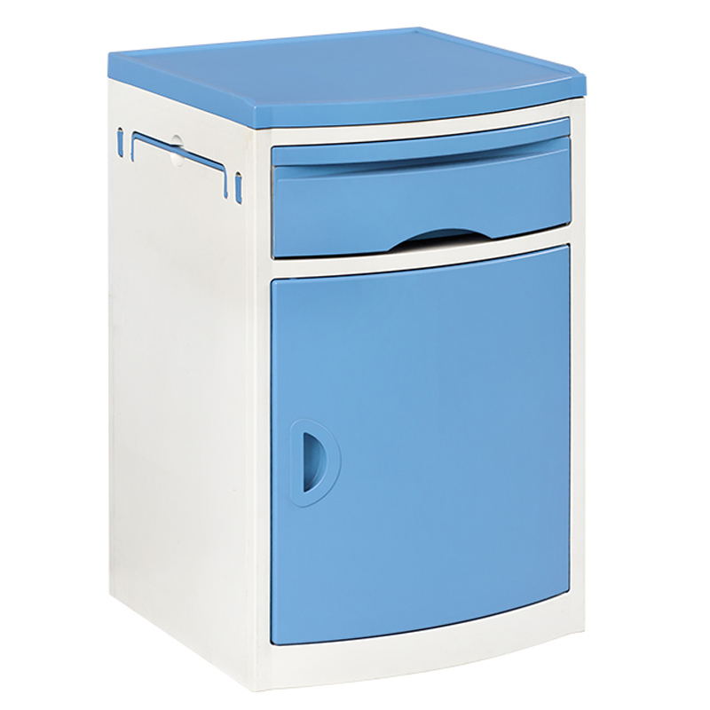 Manufacturer ABS Hospital Bedside Cabinet Lockers Bedside Locker With Wheel Hospital Bedside Cabinet