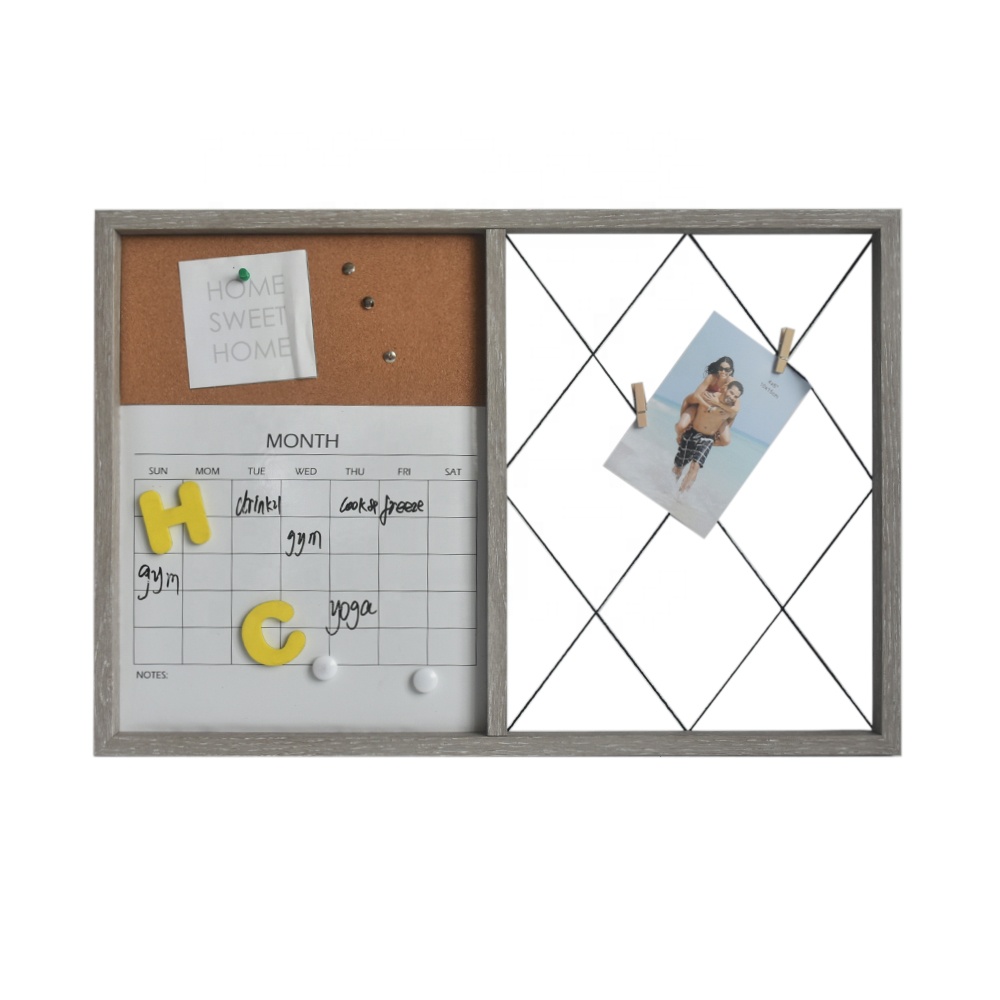 Factory wholesale custom magnetic week planner memo boards with clips