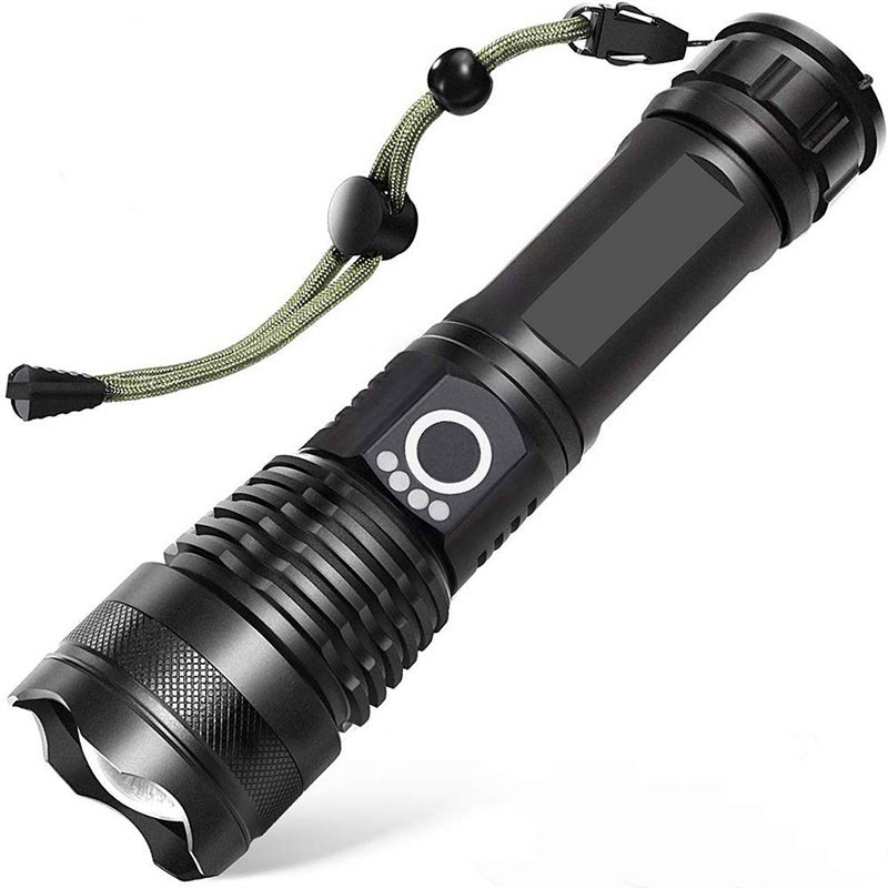 HOT Sell 18650 Water Resistance XHP50 Zoom 2000 Lumen Led Flashlight, Outdoor XHP50 LED USB Rechargeable Torch Light For Camping