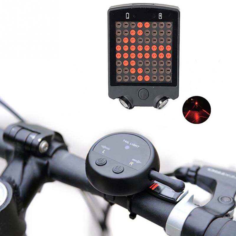 Laser LED Bike Light Turn Signal Rear Bike Tail Light Safety Light LED Mountain Bike MTB Bicycle Cycling Waterproof