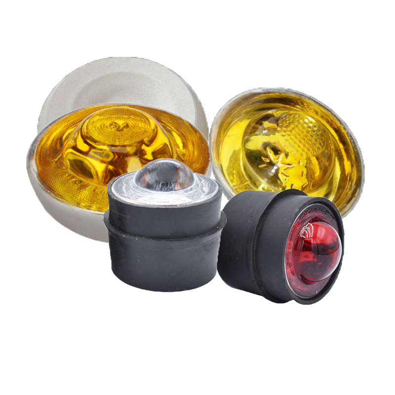 High quality hight brightness pavement raised marker reflective glass road stud