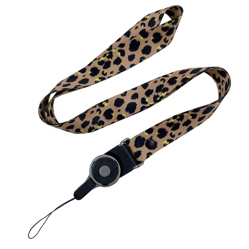 Factory Direct Sales Braided Key Chain Long Neck Lanyard Strap Rope cell phone lanyard