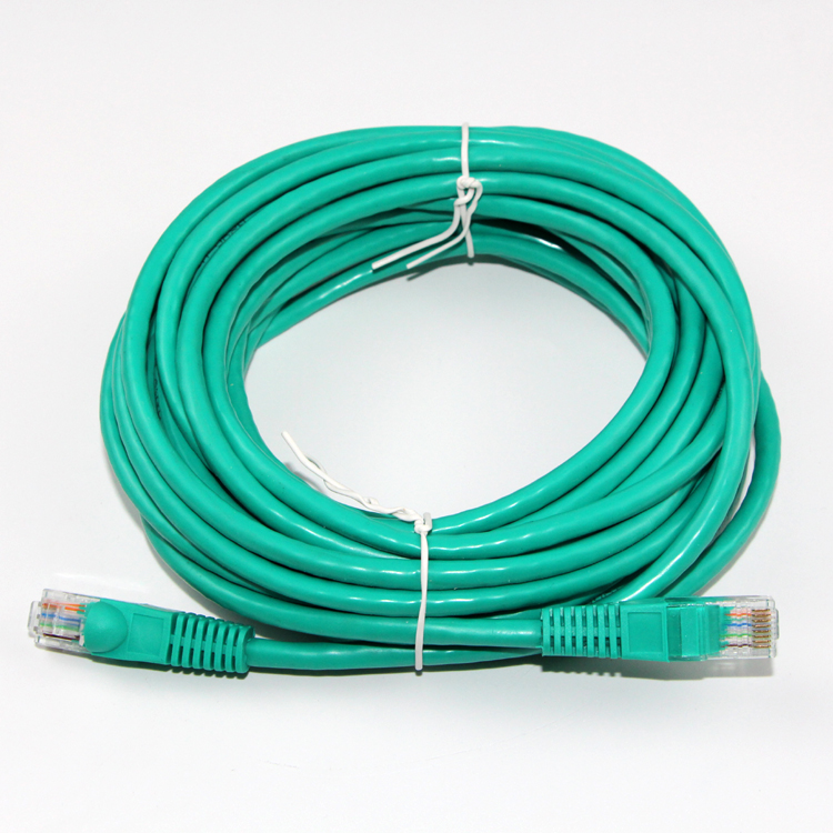 Сетевой Ethernet-патч-корд для POE, соединительный кабель RJ45, CAT5E, зеленый, ПВХ, UTP, 24AWG, BC, CAT6, CAT7, CAT8