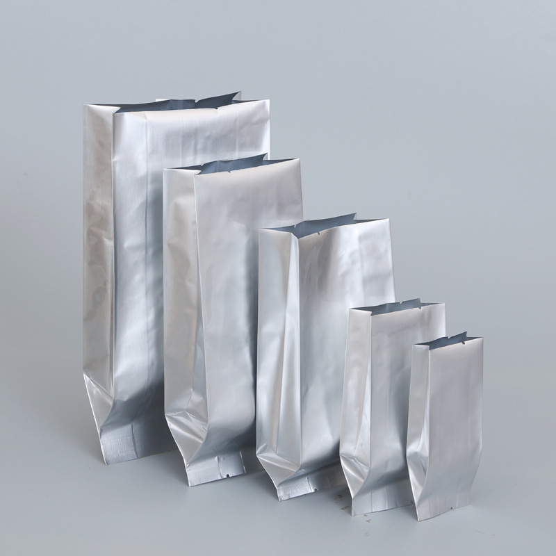 Wholesale Food Plastic Heat Seal Rectangular Aluminium Foil Tea Aluminum Foil Plastic Zip Pouch Bag
