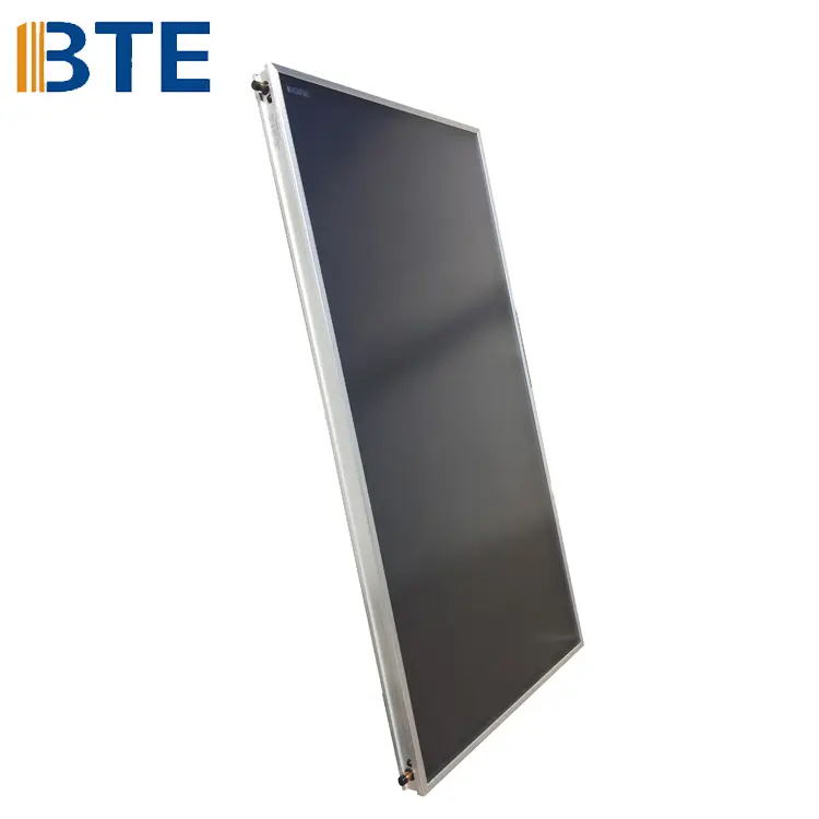 Blue coating porcelain enamel panel flat sloping roof thermal solar collector solar flat panel collector supplier