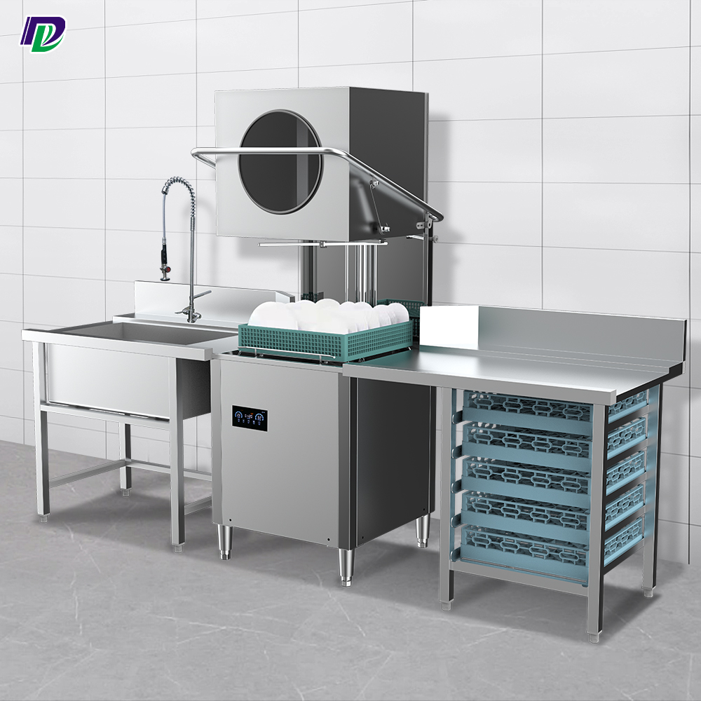 Restaurant Dishwasher Commercial Dishwasher Machine Smart Commercial Hood type dishwasher