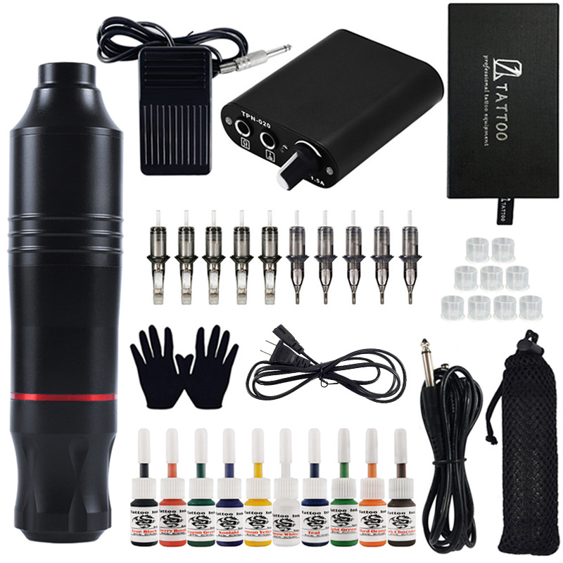 2021 new high quality proffessional Rotary tattoo gun machine kits with pen machine