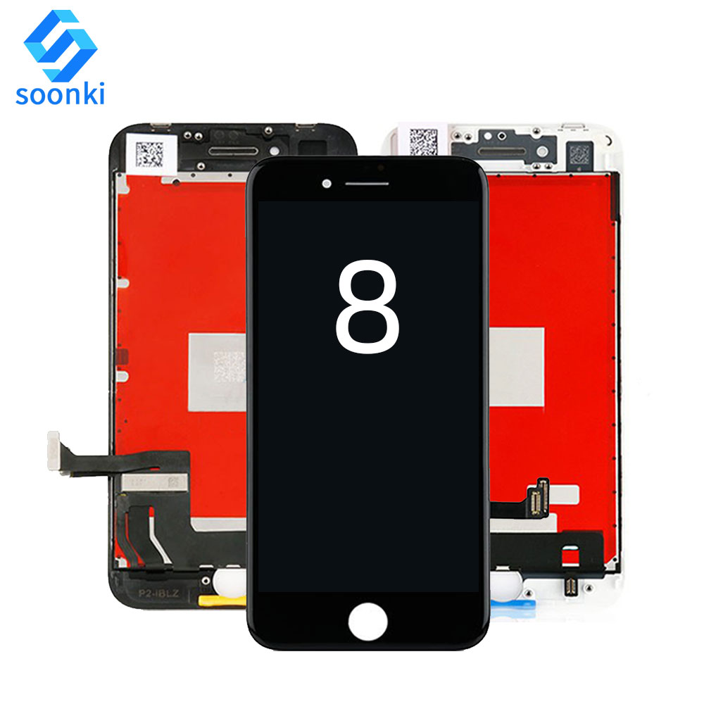 ЖК-экраны для мобильных телефонов IPhone 8, запасные части для мобильных телефонов, дисплей с сенсорным экраном, ЖК-дисплей для IPhone 6 7 8 plus
