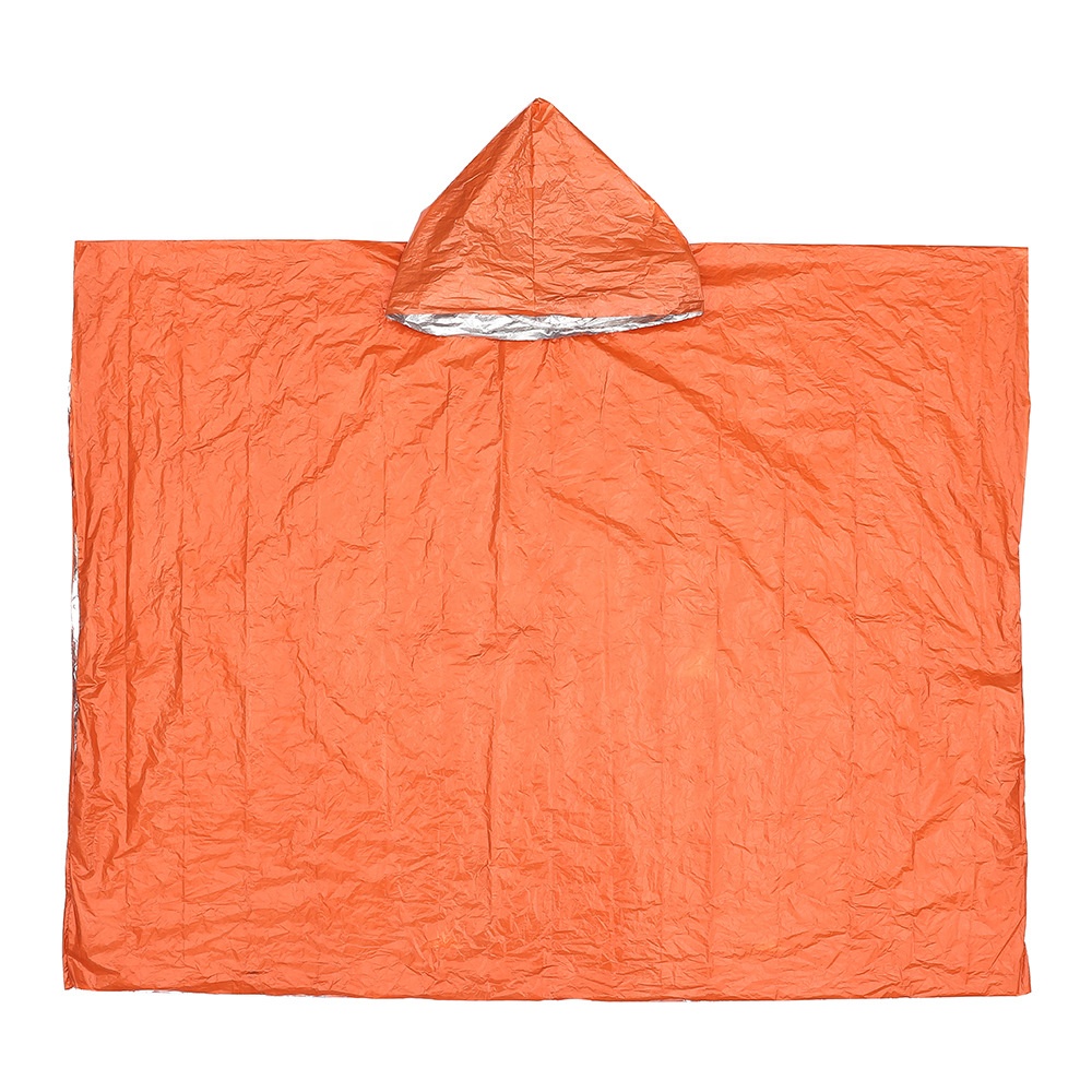 Outdoor survival raincoat/PEorange emergency thermal insulation raincoat/adventure raincoat thickened emergency raincoat factory