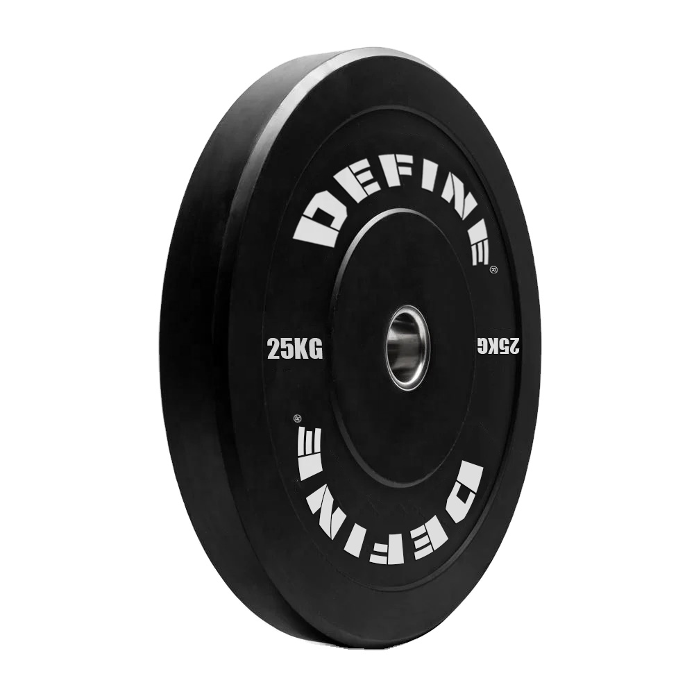 Трафарет для фитнеса Define fitness, оптовая продажа, трафарет для тренировок, цветная тяжелая атлетика, черная, полностью резиновая, вес 5 кг, 10 кг, 15 кг, 25 кг