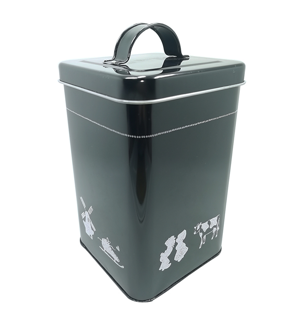 Wholesale Custom 50g 100g 125g 200g Loose Leaf Storage Metal Gift Coffee Tin Can Packaging Square Tea Tin Box