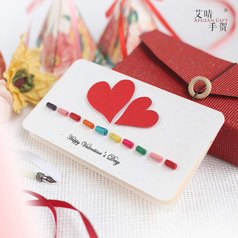 Wholesale Own Design Personalized Thank You Rainbow Love Designs Handmade Paper Pop Up Wedding Invitation Card