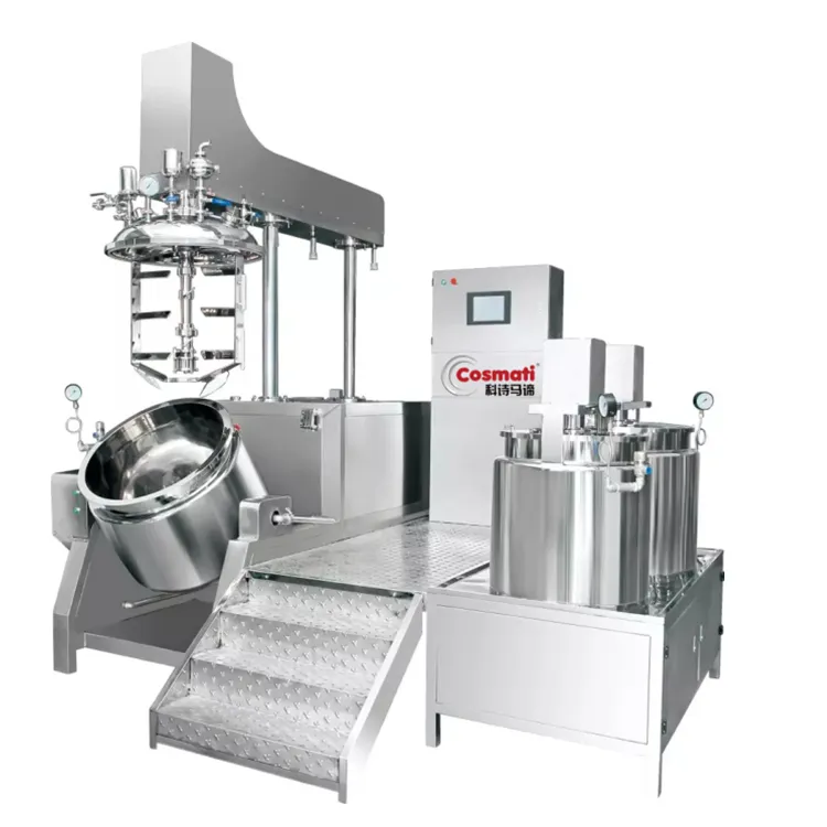 1000L vacuum emulsifier for cosmetic paste vacuum emulsifier mixing machine paste mixer